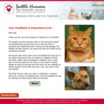 Seattle Humane Society Campaign 2011