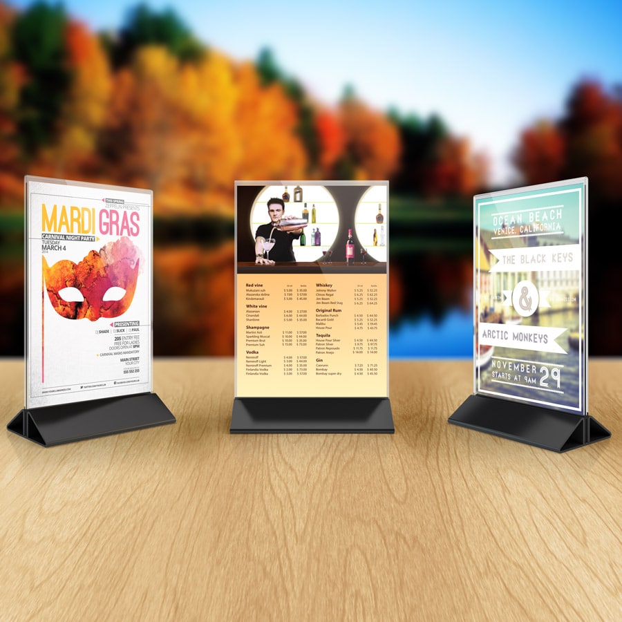 Table Top Sign Printing Seattle: Custom Table Top Displays